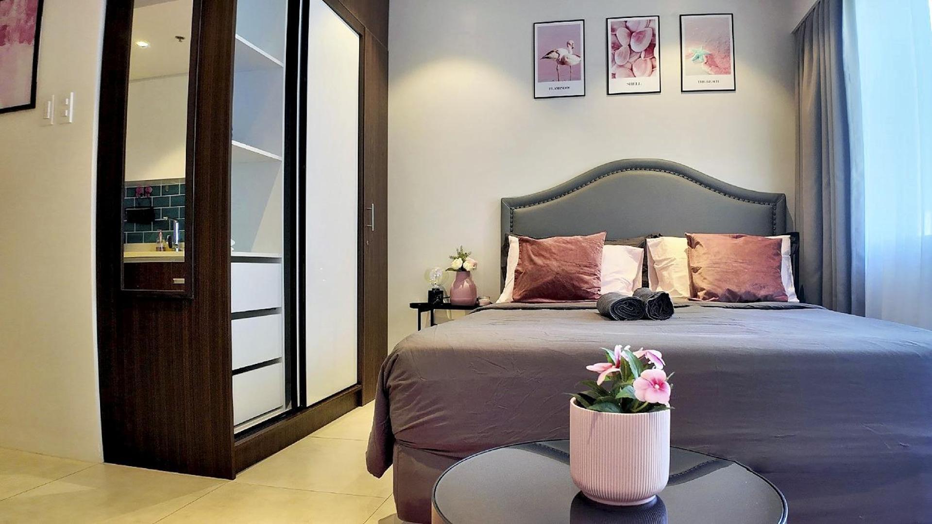 Dominiks Pink Dream Studio Balcony Ocean View Balcony Fast-Wifi At Tambuli Resort High Floor Lapu-Lapu City Exterior photo